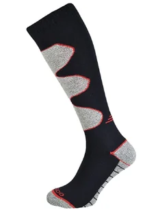 Ciepłe skarpety narciarskie Todo Ultimate SKI z wełną Merino - Navy-red 35-38 - Skarpetki męskie - miniaturka - grafika 1