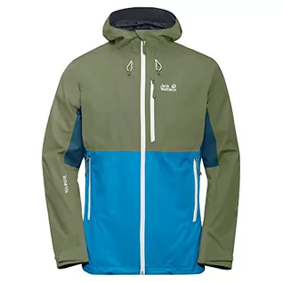 Kurtki męskie - Jack Wolfskin Męska kurtka Eagle Peak Niebieski klejnot S 1112991-1340002 - grafika 1