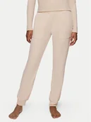 Piżamy damskie - Triumph Spodnie piżamowe Smart Thermal 10221479 Beżowy Regular Fit - miniaturka - grafika 1