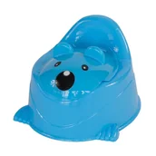 Nocniki - Nocnik tradycyjny plastikowy toaletka dla dzieci kibelek krzesełko niebieski UC071001-7 - miniaturka - grafika 1