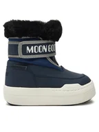 Buty dla chłopców - Moon Boot Śniegowce Junior Park Strap 80D3440030 Granatowy - miniaturka - grafika 1