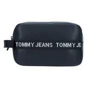 Kosmetyczki, organizery i kuferki - Tommy Hilfiger Jeans TJM Essential Kosmetyczka Skórzany 22 cm black - miniaturka - grafika 1