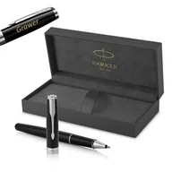 Zestawy piśmiennicze - Pióro Kulkowe Parker Sonnet Black Lacquer Ct (standardowa sekcja) z grawerem - miniaturka - grafika 1