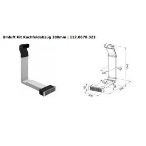 Franke Studio 112.0678.323 zestaw montażowy pochłaniacz (cokół 10 cm) - Akcesoria i części AGD - miniaturka - grafika 1