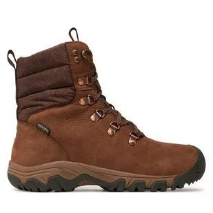 Trekkingi Keen Greta Waterproof 1027717 Brązowy - Buty trekkingowe damskie - miniaturka - grafika 1