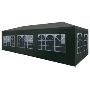 vidaXL Namiot imprezowy 3 x 9 m zielony 45105 - Pawilony ogrodowe - miniaturka - grafika 2