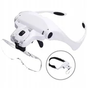 Mikroskopy i lupy - POWIĘKSZENIE NAGŁOWNE 5SOCZEWEK1.0X-3.5X ŚWIATŁO LED REGULACJA JASNOŚCI USB - miniaturka - grafika 1