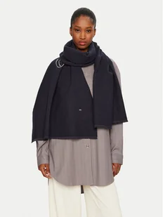 Tommy Hilfiger Szalik Logo AW0AW17352 Granatowy - Apaszki i szaliki damskie - miniaturka - grafika 1