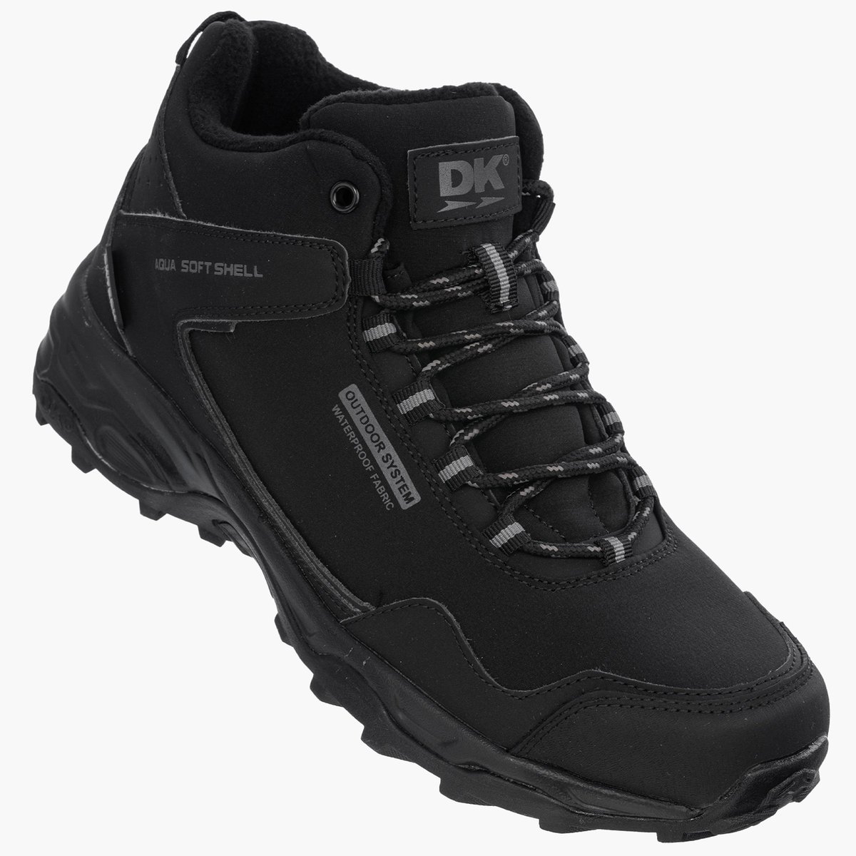 Buty Trekkingowe Męskie DK Czarne Ocieplane Wodoodporne SAURON HIGH Czarny 44