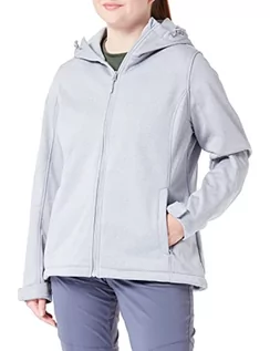 Kurtki damskie - Kurtka damska 4F Softshell, COLD LIGHT GREY MELANGE, XL - grafika 1