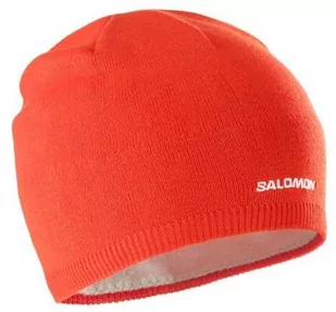 Czapka Salomon Beanie Fiery Red - Czapki i chusty sportowe damskie - miniaturka - grafika 1