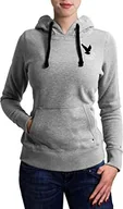 Bluzy damskie - Bluza damska BRUBAKER z kapturem w kolorze szaro-czarnym rozmiar XS - miniaturka - grafika 1