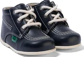 Buciki dla niemowląt - Kickers Buty Niemowlęce Granatowe Skórzane 18 Jje - miniaturka - grafika 1