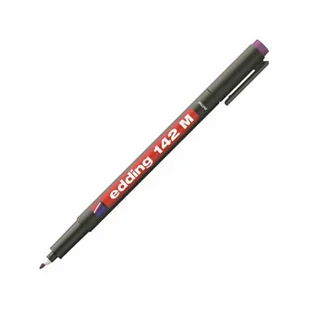 Marker permanentny, foliopis OHP Edding 142M 1 mm, fioletowy - Markery permanentne - miniaturka - grafika 1