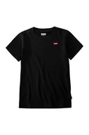 Koszulki dla chłopców - Levi's T-shirt dziecięcy kolor czarny gładki - miniaturka - grafika 1