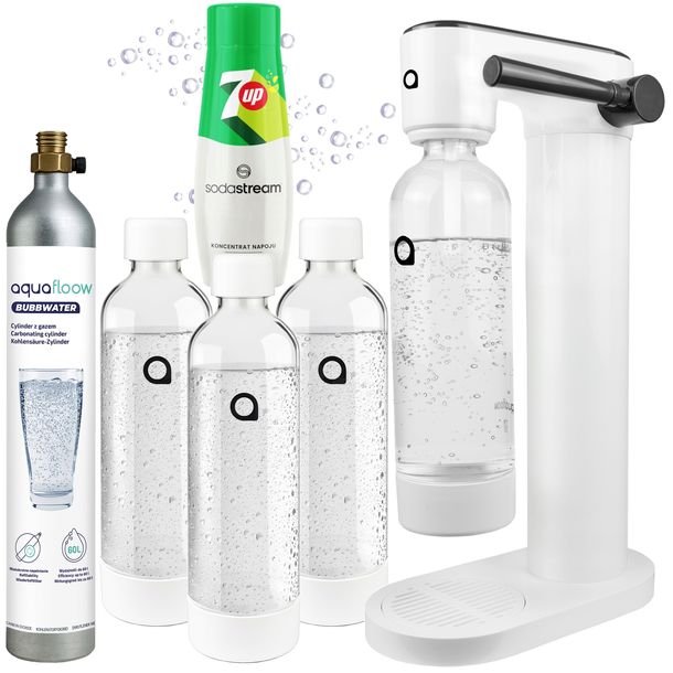 Saturator Do Gazowania Wody Syrop Sodastream 7up Nabój Co2 3x Butelka 800ml