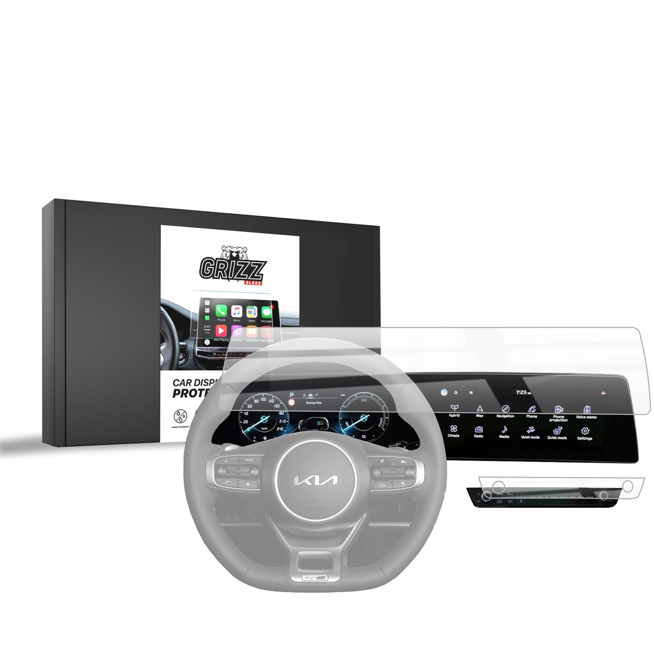 GrizzGlass Folia ceramiczna CarDisplay Protection do Kia Sportage 5 Business Line 2021-2025