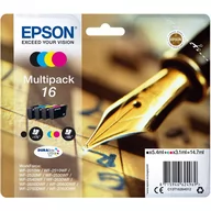 Tusze oryginalne - Tusz EPSON T1626, błękitny, czarny, purpurowy, żółty, 14.7 ml - miniaturka - grafika 1