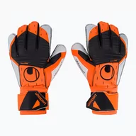 Piłka nożna - Rękawice bramkarskie uhlsport Soft Resist+ pomarańczowo-białe 101127501 9 - miniaturka - grafika 1