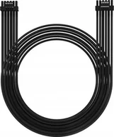 Przedłużacze i rozgałęźniki - QingSea Kabel przewód 12VHPWR 70 cm do zasilacza 12+4 Pin Czarny 600W 16 AWG - miniaturka - grafika 1