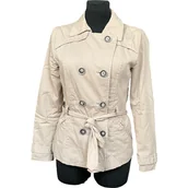 Płaszcze damskie - only Płaszcz Damski Krótki Stylowy Elegancki Wygodny Biały Rozmiar S - miniaturka - grafika 1