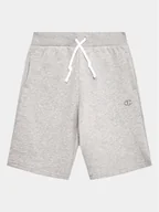 Spodenki damskie - Champion Szorty sportowe Embroidered 306348 Szary Regular Fit - miniaturka - grafika 1