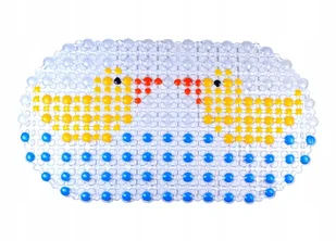 MATA ANTYPOŚLIZGOWA DO WANNY PRYSZNICA 60X34 B13 KACZUSZKI - Wanienki dla dzieci - miniaturka - grafika 1