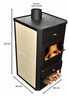 Piec stalowy wolnostojący z płaszczem wodnym 6+7,1=13,1 kW - spełnia anty-smogowy EkoProjekt 04482074 - Piece wolnostojące - miniaturka - grafika 3