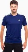 Koszulki męskie - Adidas Koszulka męska adidas Train Essentials 3-Stripes Training Tee granatowa IB8152 S - miniaturka - grafika 1