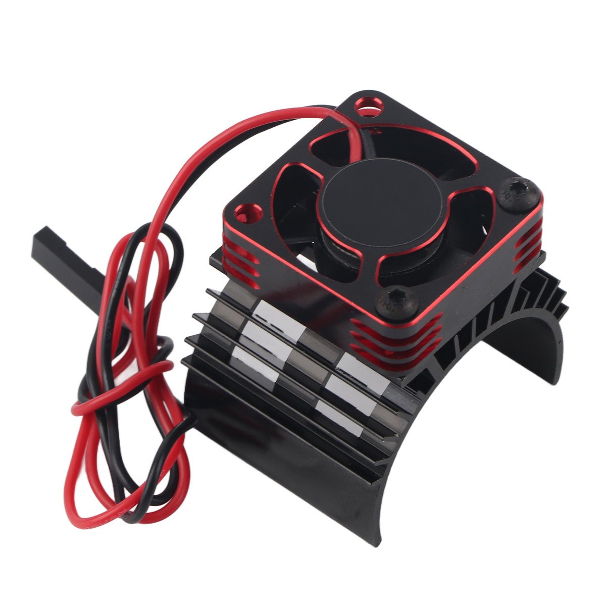 Metalowy wentylator chłodzący silnik 28000 obr./min. Wytrzymały radiator silnika.