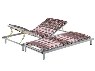 Beliani Zestaw 2 stelaży pod materac regulowanych 90 x 200 cm STAR - Łóżka - miniaturka - grafika 9