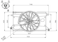 Układ chłodzenia - akcesoria - Wentylator, chłodzenie silnika NRF 47961 - miniaturka - grafika 1