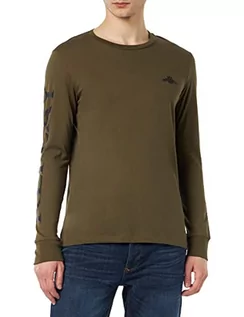 Koszulki męskie - Replay T-shirt męski, Army Green 238, L - grafika 1