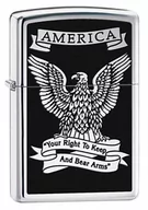 Trafika - Zippo, Zapalniczka, Eagle America, High Polish Chrome - miniaturka - grafika 1