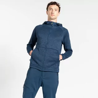 Bluzy męskie - Dare 2b - Męski Polar z Kapturem Shielding Ciemnoniebieski, Rozmiar: XL - grafika 1