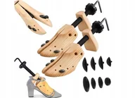 Środki do obuwia i ubrań - PRAWIDŁO DREWNIANE do Rozciągania Obuwia Butów MOCNE 2 SZT. ROZM 38-44 - miniaturka - grafika 1