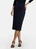 Spódnice - LAUREN RALPH LAUREN Spódnica ołówkowa 200957618001 Granatowy Regular Fit - miniaturka - grafika 1