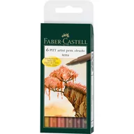 Cienkopisy - Faber Castell Kpl.cienk.PITT ART.TERRA 6kol. FC167106 - miniaturka - grafika 1