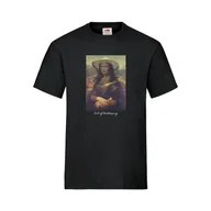 Koszulki męskie - Koszulka bawełniana z nadrukiem Mona Lisa | Art of Beekeeping (czarna) - wzór KA47 L - miniaturka - grafika 1
