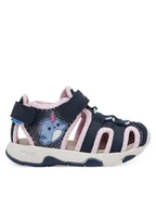 Buty dla dziewczynek - Geox Sandały B Sandal Multy B550DA 0AS50 CF48T S Granatowy - miniaturka - grafika 1