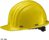 Akcesoria BHP - REIS SCHUB-BOP-R - Hełm ochronny z UP-GF regulacja obwodu 53-61 cm 6-punktowa więźba odporny na niskie temperatury do-30C i odpryski stopionego - żółty - miniaturka - grafika 1