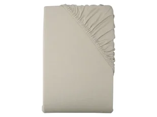 LIVARNO home Prześcieradło dżersejowe z bawełny z gumką, 140-160 x 200 cm (Beżowy) - Prześcieradła LIVARNO home Prześcieradło dżersejowe z bawełny z gumką, 140-160 x 200 cm (Beżowy) - Prześcieradła - miniaturka - grafika 1