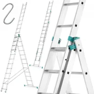 Drabiny - Drabina aluminiowa uniwersalna 3x12 HIGHER - 9,30m - miniaturka - grafika 1