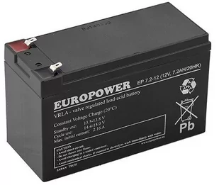 Europower Ep 7.2-12 12V 7,2AH - Baterie do zasilaczy awaryjnych UPS - miniaturka - grafika 1