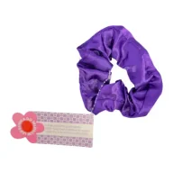 Ozdoby do włosów - MCD Gumka scrunchie do włosów led ciemno fioletowa - miniaturka - grafika 1