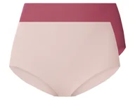 Majtki damskie - esmara® Figi damskie modelujące cięte laserowo, 2 pary (Fioletowy/różowy, 3XL (56/58)) - miniaturka - grafika 1