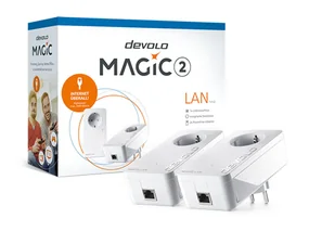 Devolo Magic 2 LAN 2400 Mbit/s Przewodowa sieć LAN Biały 2 szt. 8260 - Powerline communications - miniaturka - grafika 1