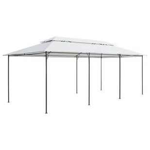 vidaXL Altana, 600x298x270 cm, biała, 180 g/m - Altany ogrodowe - miniaturka - grafika 1