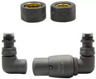 Varioterm Zawór termostatyczny trójosiowy Vision ze złączką PEX/CU - grafit miedziana - CU 15 mm prawy VIGS0205CFK/P(Cu) - Zawory i kraniki - miniaturka - grafika 1