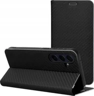 Etui i futerały do telefonów - Kabura LUNA Book Carbon do XIAOMI Redmi Note 14 5G czarny - miniaturka - grafika 1